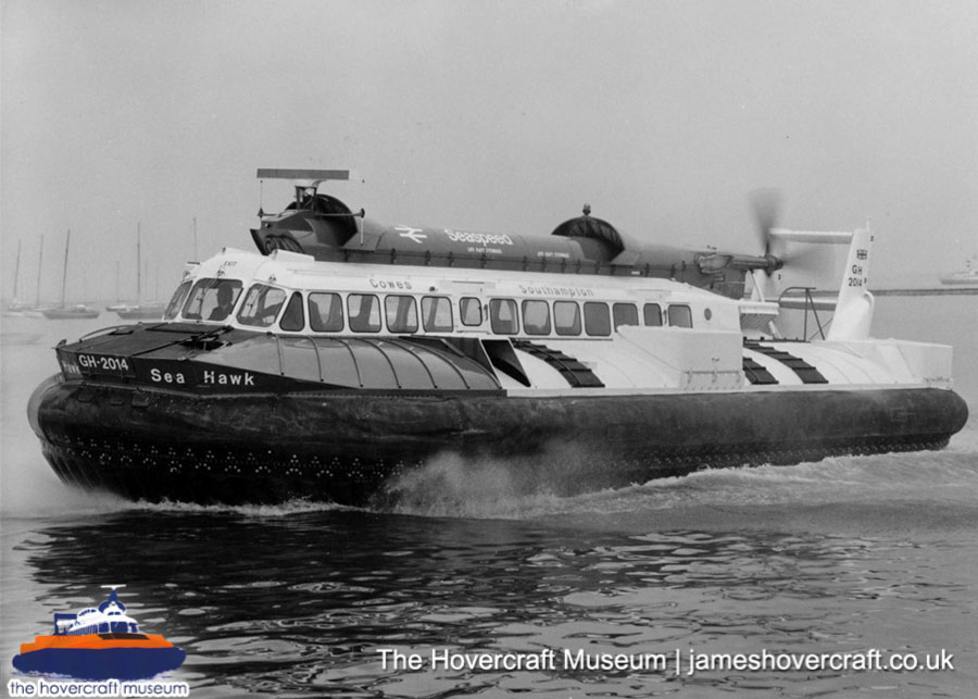 SRN6 with Seaspeed -  (credit: The <a href='http://www.hovercraft-museum.org/' target='_blank'>Hovercraft Museum Trust</a>).